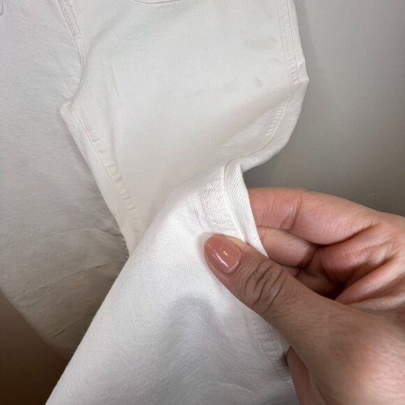 Madewell X Lisa Says Gah The perfect Wide Leg Crop Jeans Eyelet White 29 NWT - Picture 6 of 11